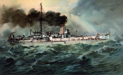 S.M. Battleship Baden by Hugo Graf